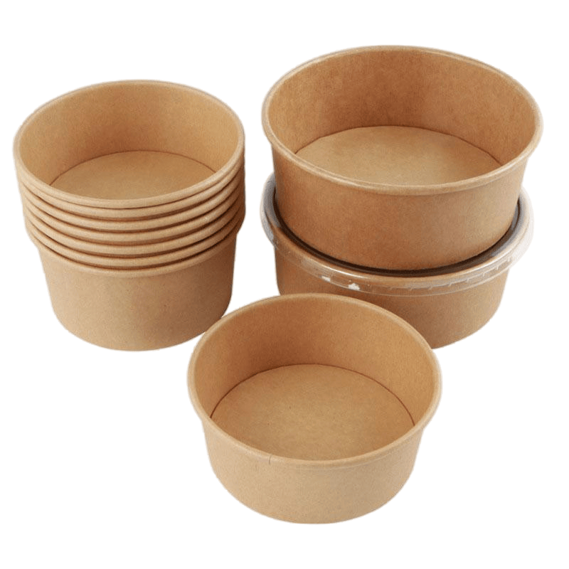 Factory Direct Sale Disposable Takeaway Paper Bowl with Paper Lid