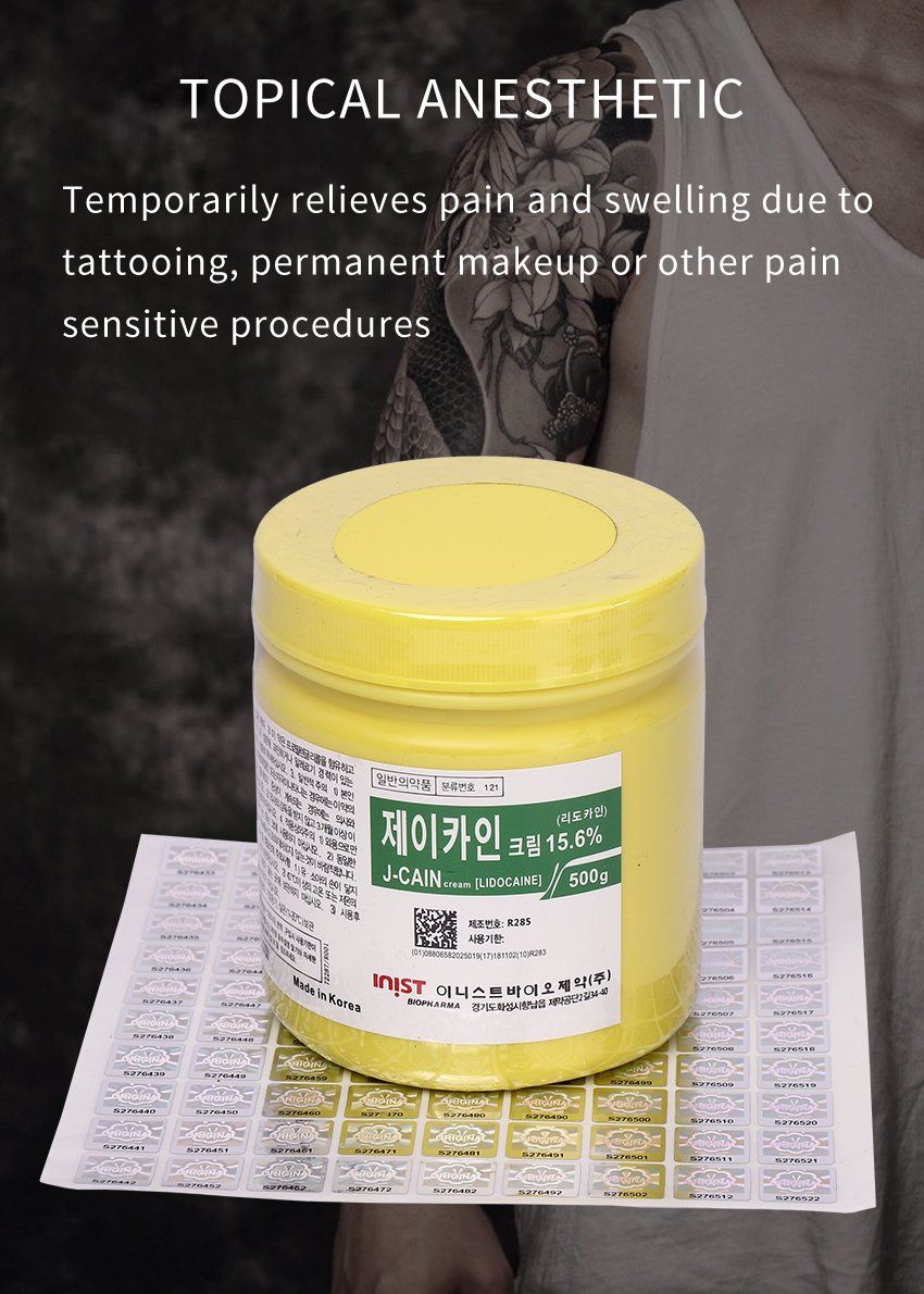Original J-Cain Numbing Cream Fast Anesthetic Tattoo Microblading Korea J-Cain 10.56% 15.6% 29.9% 79.9% Tattoo Numb Cream