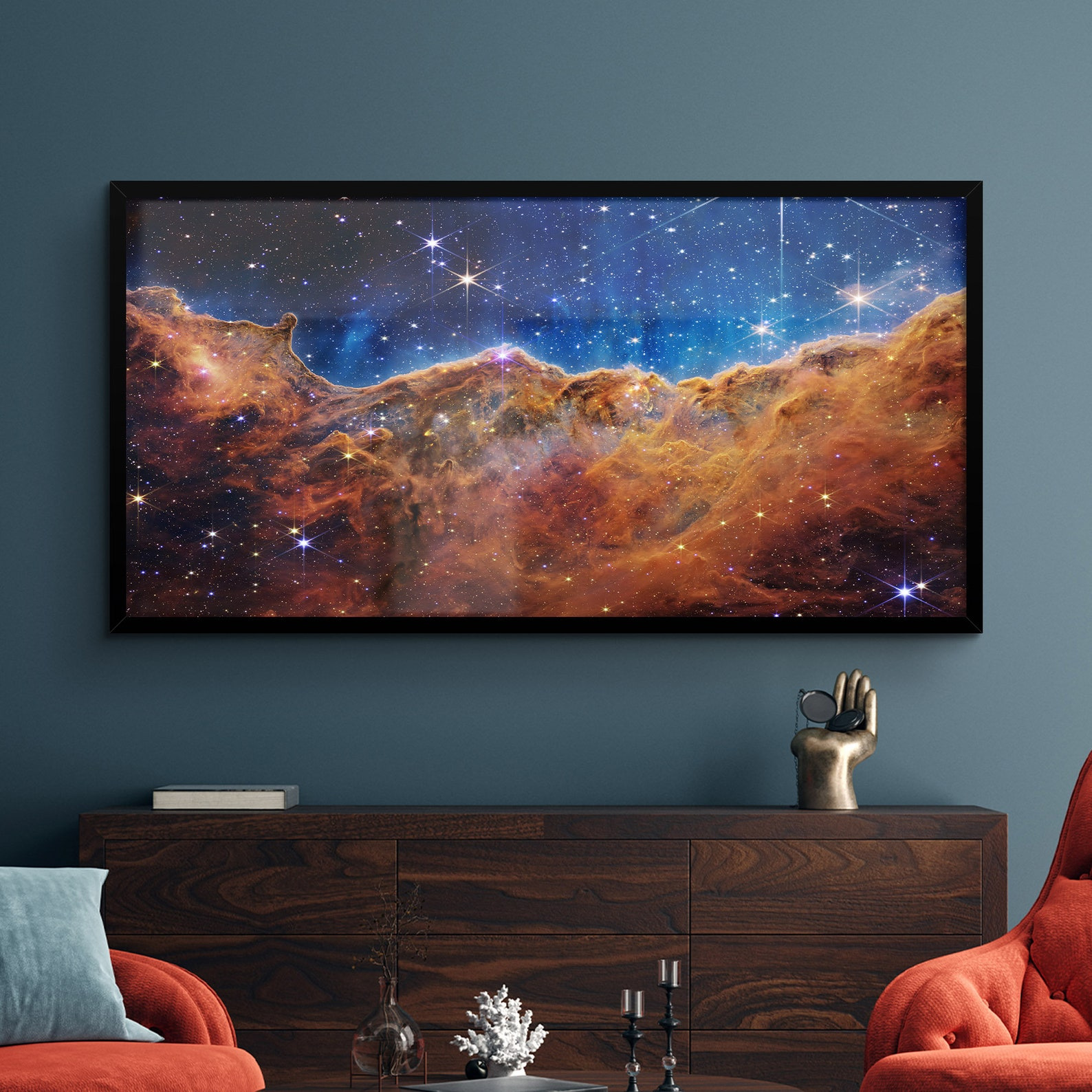 Canvas/Poster Art Print Cosmic Cliffs Large on Canvas Wall Art Print Frame Decoration