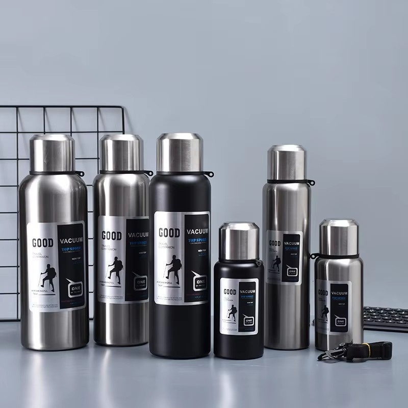 Double Wall Insulated 48 Hours Thermos Vacuum Flask Camping Sports Water Bottle SUS316 Stainless Steel 24 Hours Keep Hot and Cold Outdoor Travel Kettle