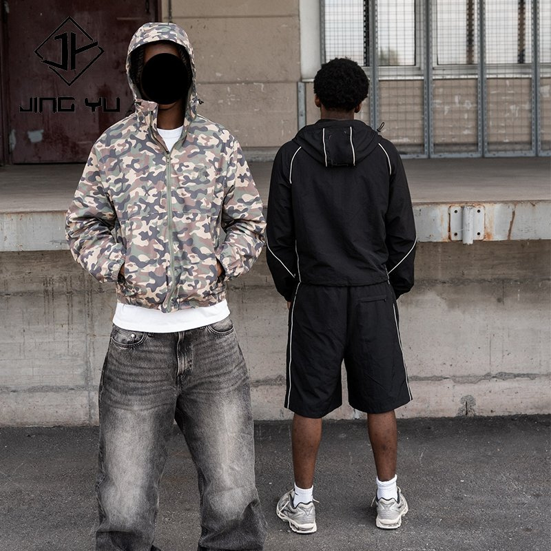 High Quality Windproof Waterproof Hoody Coat Camouflage Windbreaker Jackets Hiking Clothing Outdoor Zip up Jackets for Men