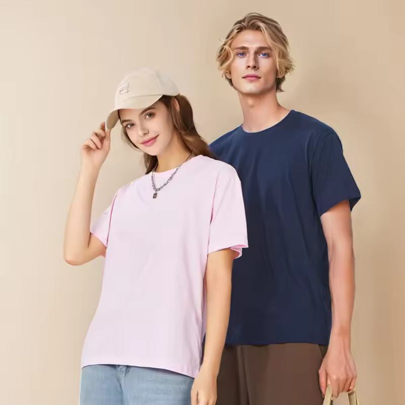 180 Gsm Quality Cotton Men's T-shirt Multi-color Basic Casual Wear Solid Plain Short Sleeves In Stock