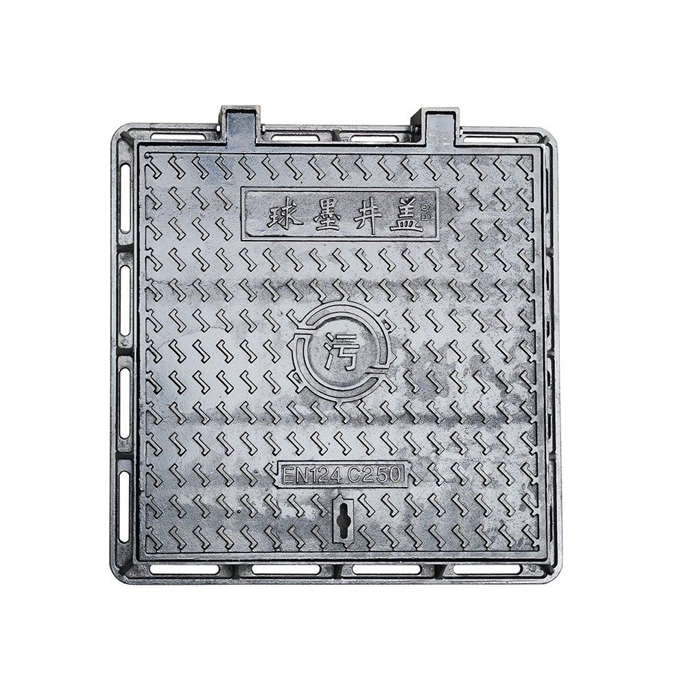 C250 Square Cast Iron Solid Top 600*600*50 for Road Drainage