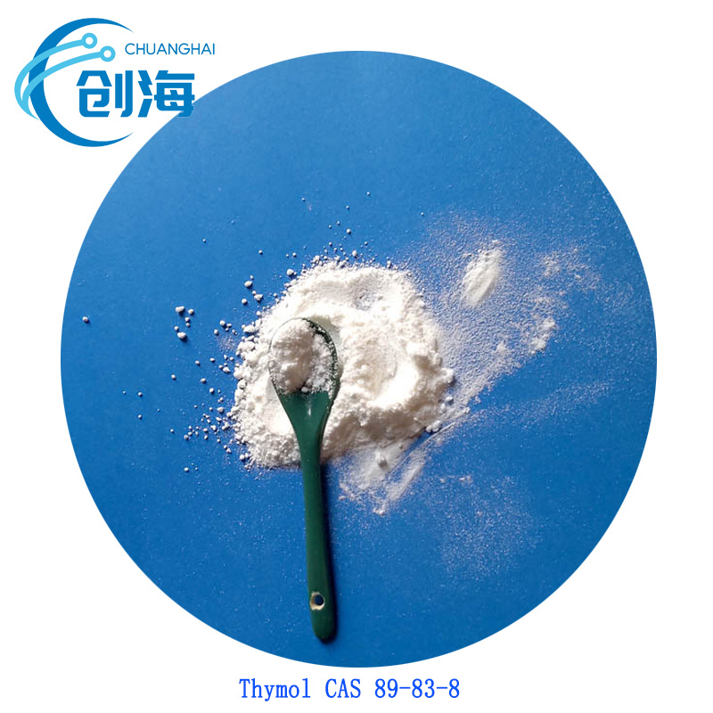 China Factory High Purity 89-83-8 Thyme Camphor C10h14o Thymol Disinfectant