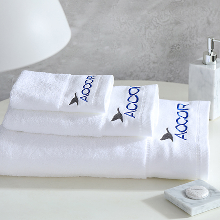 Wholesale 100% Cotton Bath Luxury White 5 Star Hotel Towel