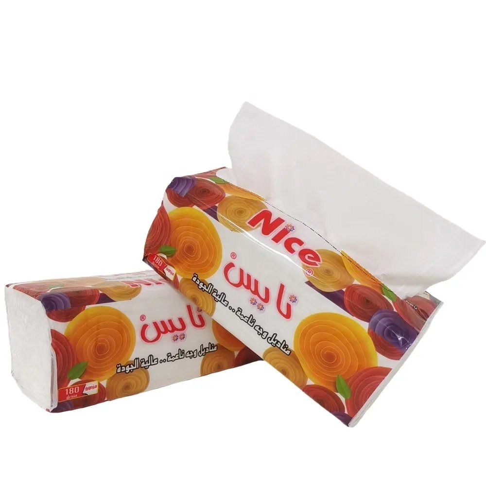 Soft 2 Ply Tissue Paper Wholesale Bulk Facial Tissue for Hotel and Home