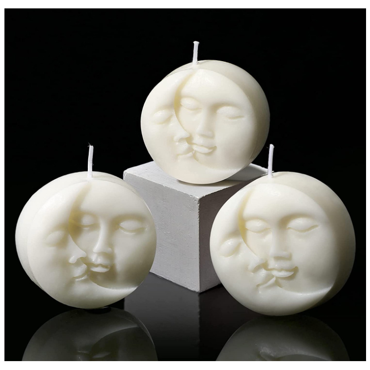 New Style Multi-Color 60g Home Decoration Fragrance Scented Candles Sun and Moon Couple Lovers Valentine′ S Day Gift Manufacturer Price