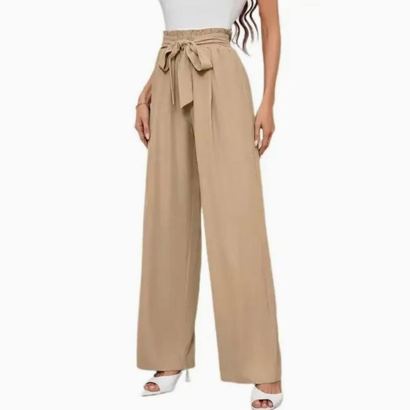 Women Casual Pants - High-Waisted Design for Everyday Wear
