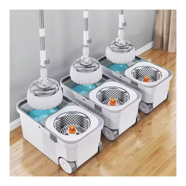 Wholesale Of Luxury Mop Buckets With Wheels For Simple Floor Cleaning By Manufacturers Labor-saving Rotating Mop Kits