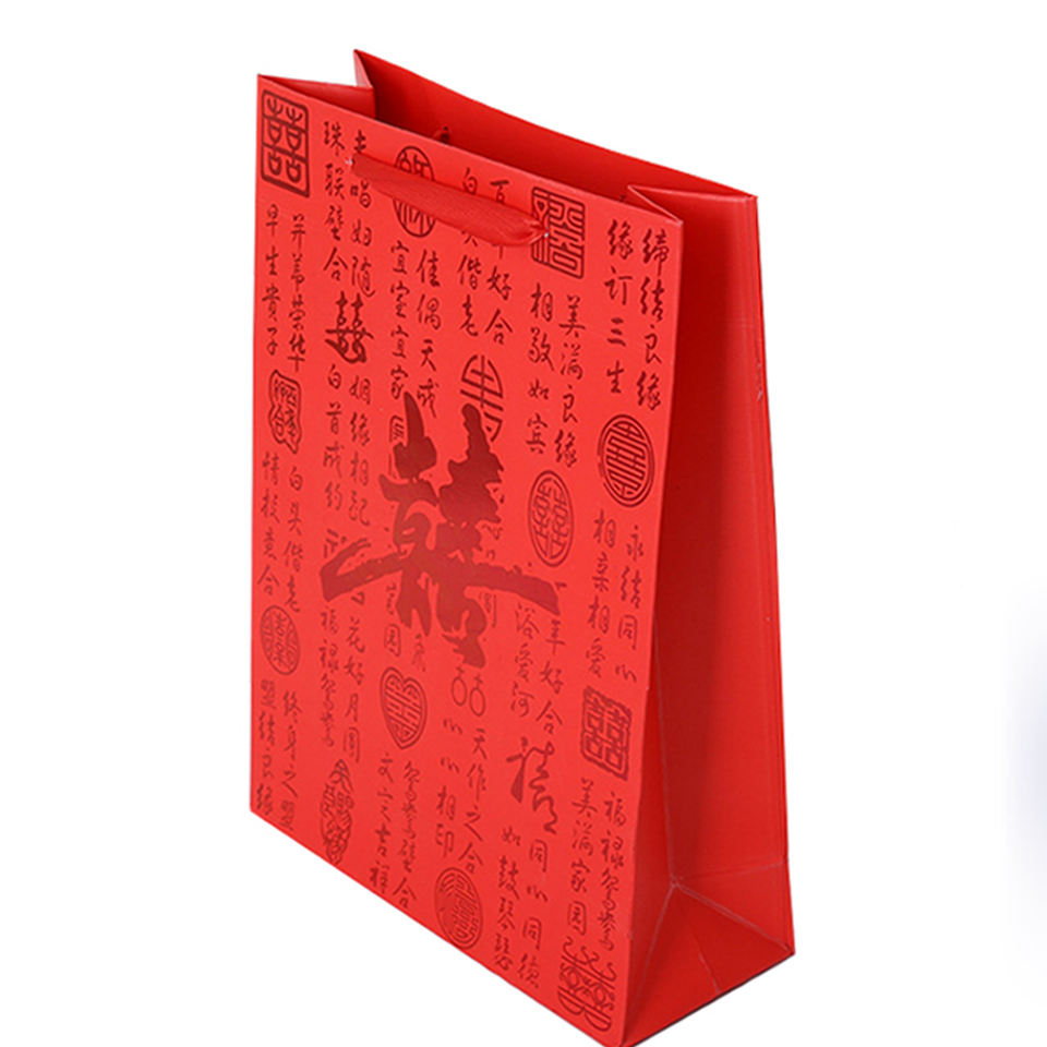 Manufacturer Wholesale Recyclable Without Plastic Quality Printing Paper Gift Bag Packaging, Wedding Gift Bag