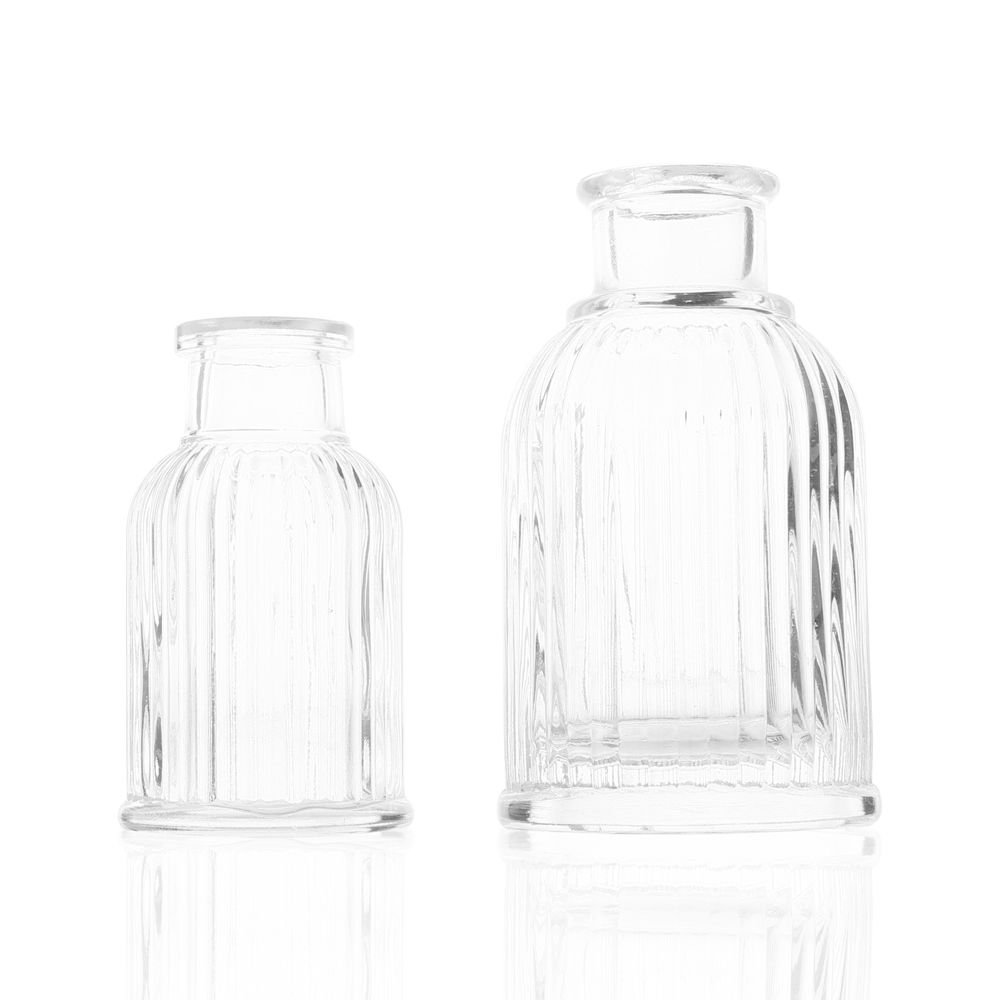 Fashionable Home Office Amber Cosmetic Packaging Air Freshener Glass Diffuser Bottle