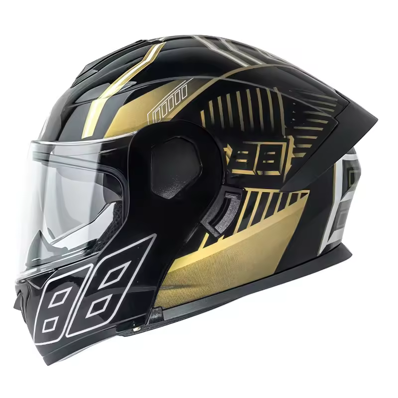 Dot 800 Extraordinary Helmet Class A Export New Abs Material Double Lens Universal Two-season Motorcycle Helmet