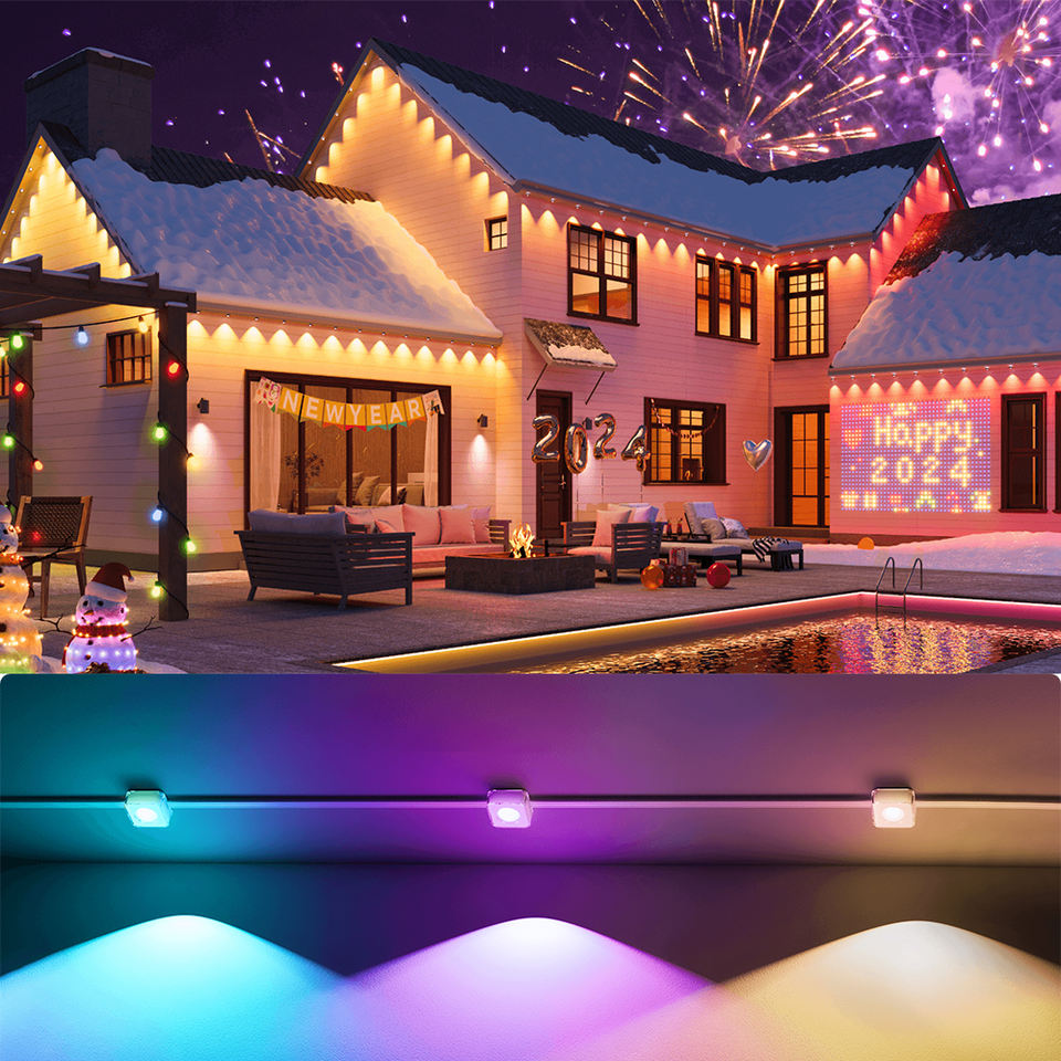 Led Suppliers Permanent Outdoor Lights for Home Decoration 100ft 36v Ip68 Led Outside Christmas Lights