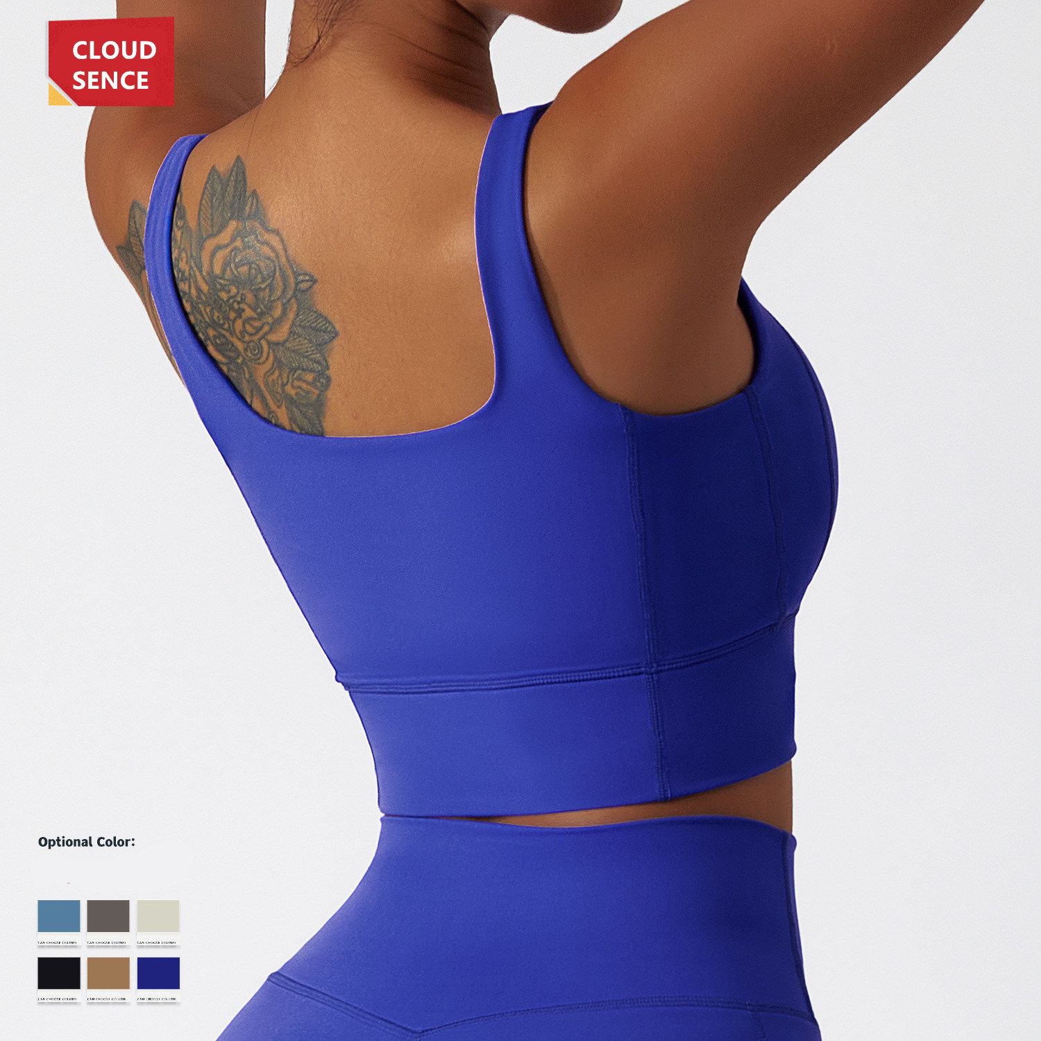 Women Breathable Cloud Sense High-Intensity Running Sports Yoga Bra Fast Drying Shockproof Fitness Vest