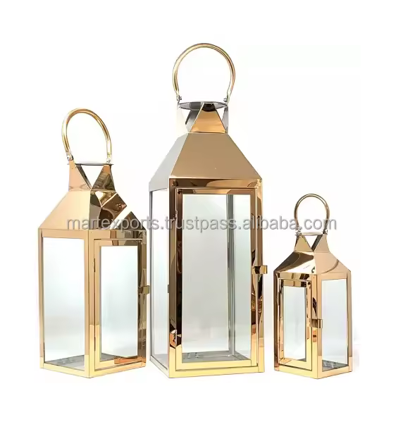Top Trending Handmade Iron Metal Candle Lantern Modern Luxury Design Customized Color Candle Holder Home Decoration Supplies