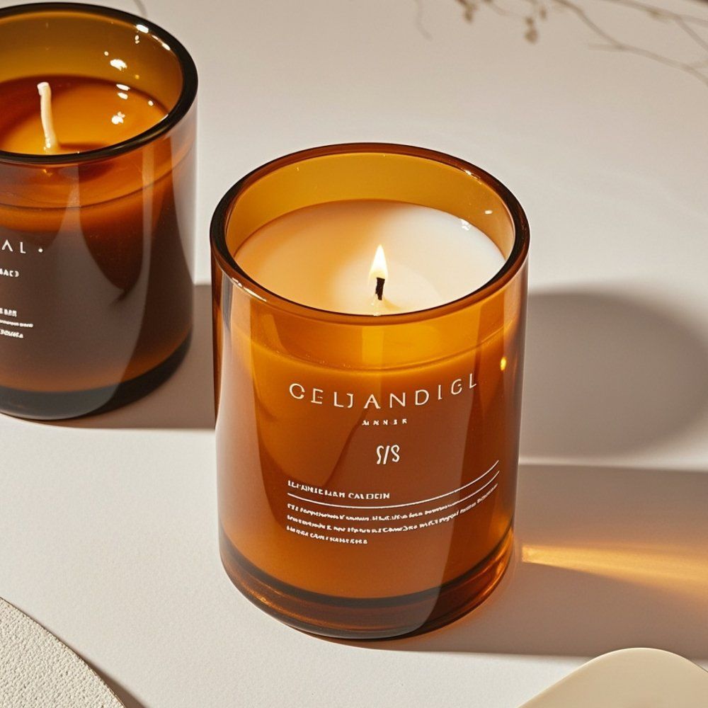 Wholesale 8oz Candle Jar Wooden Lid for Luxury Scented Candles Home Fragrance