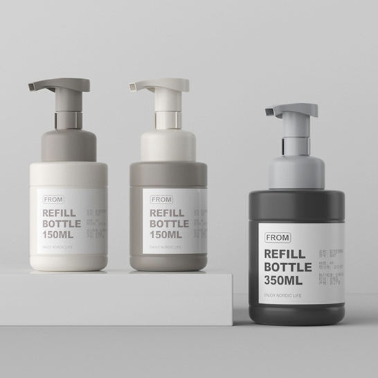 Foam Bottle 200ml PE Cosmetic Liquid Soap Dispenser with Foam Pump Bottle Face Cream Packaging Sealing Type Spray