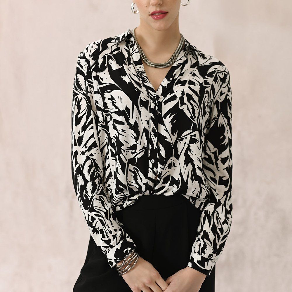 Wholesale Hundreds of Hot Selling Tops High Quality Elegant Blouse Chiffon Printed Blouse