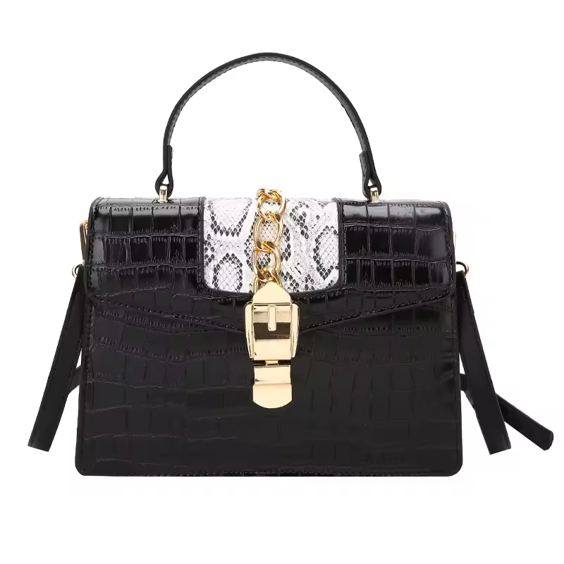 2023 New High Quality Vegan Leather Crossbody Bags Snakeskin Purse Messenger Leather Tote Bag Women Handbag Satchel