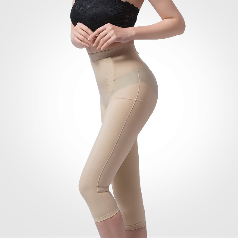 Wholesale Shapewear Pants High Waist Shorts Fitness Side Zipper High Comprehension Garments Butt Lifter Corset Pants Shapewear Leggings with Wrap Open Crotch