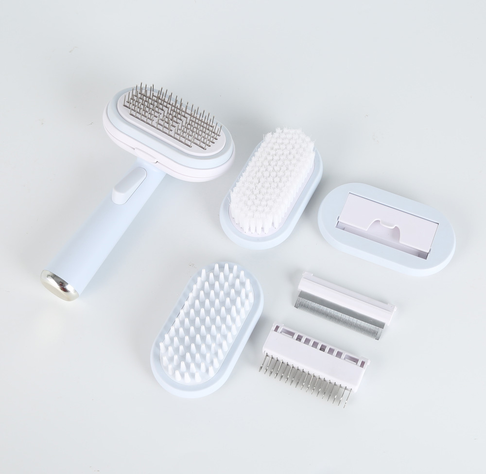 5-in-1 Pet Grooming Brush for Dog & Cat Dematting Comb