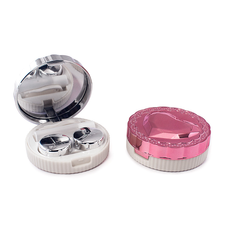 Fashion Contact Lens Storage Box Travel Kit Designer Contact Lens Case with Tweezers