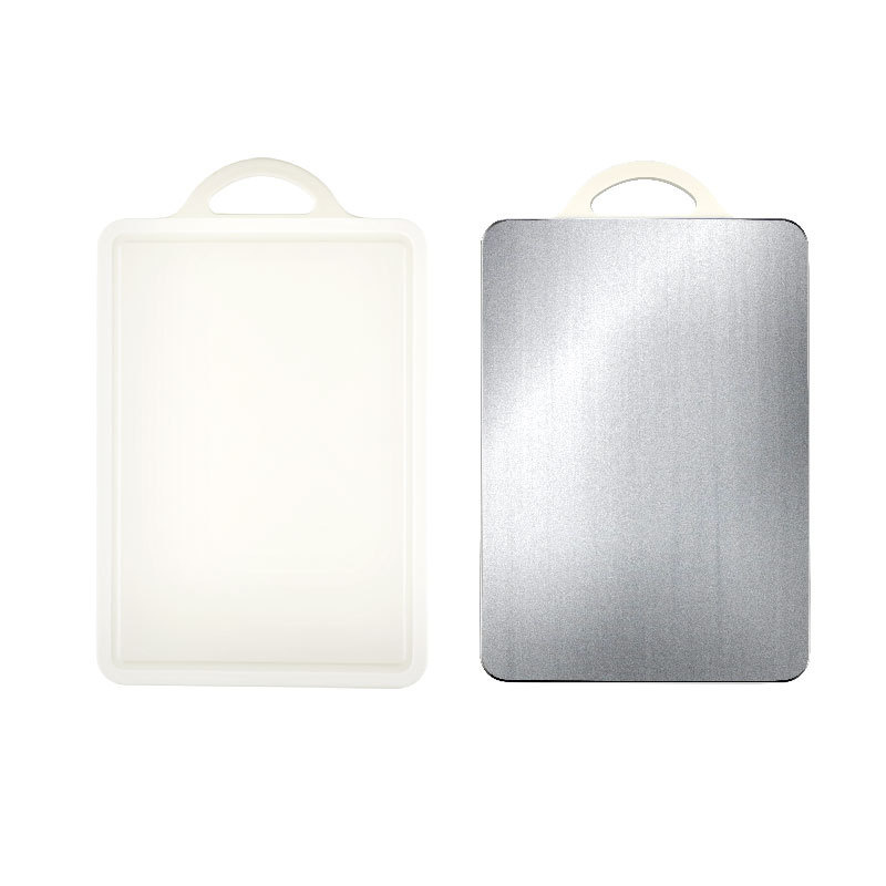 New Arrival Kitchen Home Restaurant PP Chopping Blocks Double Side Stainless Steel Cutting Board