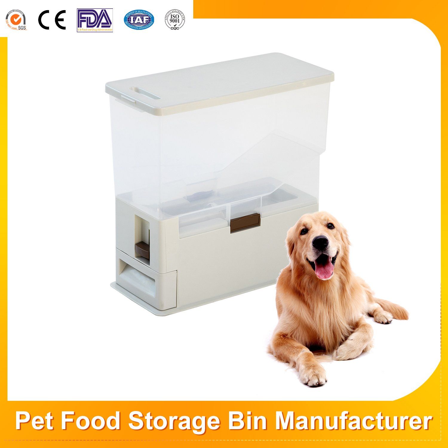 Pet Food Storage Container Keeps Food Treats Fresh Airtight Dog Food Storage Bin for Sale