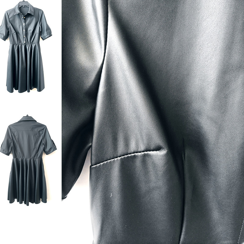Real Leather Jackets Wholesale Medium Ladies Skirt PU Ladies Dress