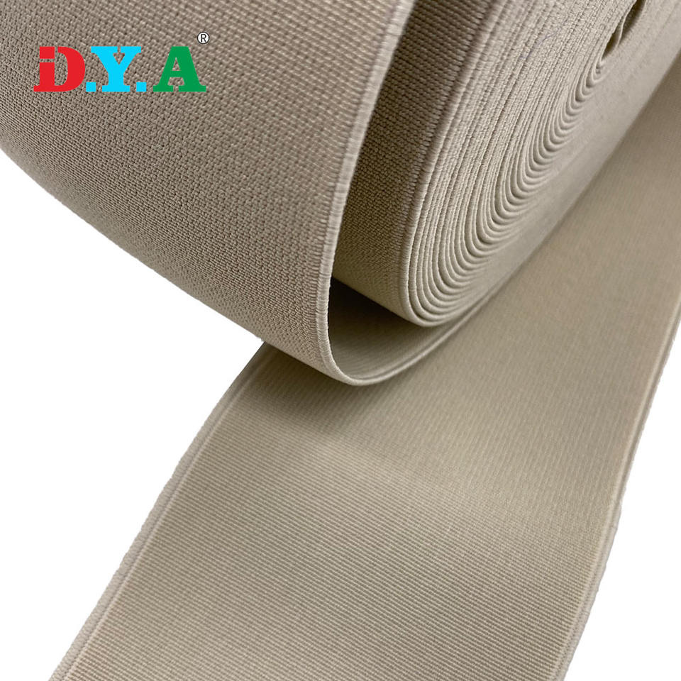 Factory Direct Sales High Stretch 1-10cm Twill Elastic Polyester Rubber Webbing for Garment/Shoes Accessories/Bags/Waist Belt