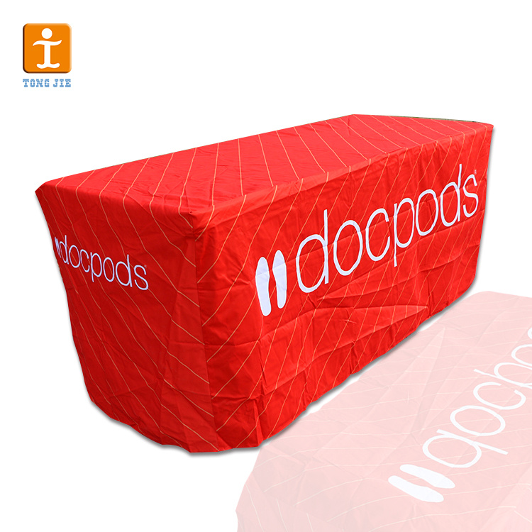 Logo Design Printed 6 Feet Trade Show Table Cloth