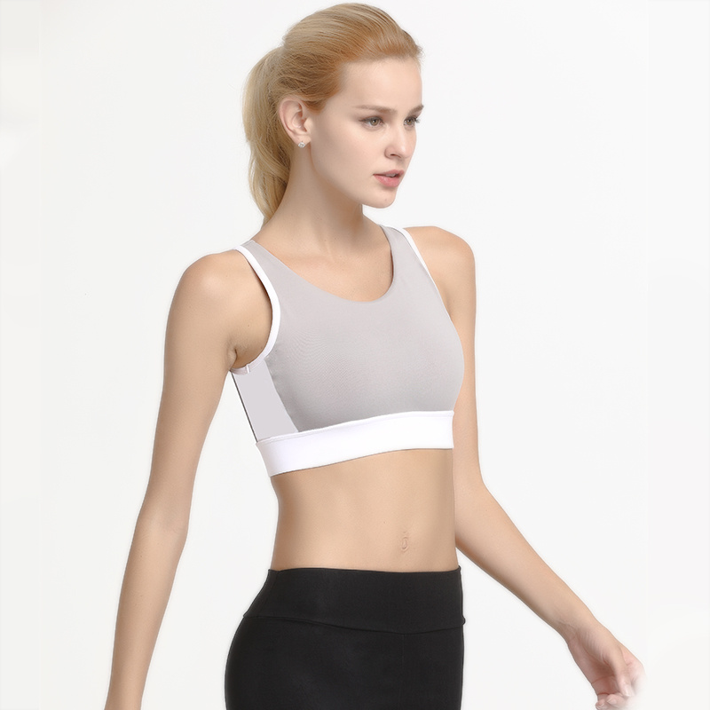 Ladies High Support Cross Back Push up Sport Bra Workout Fitness Bra Padded Yoga Tops