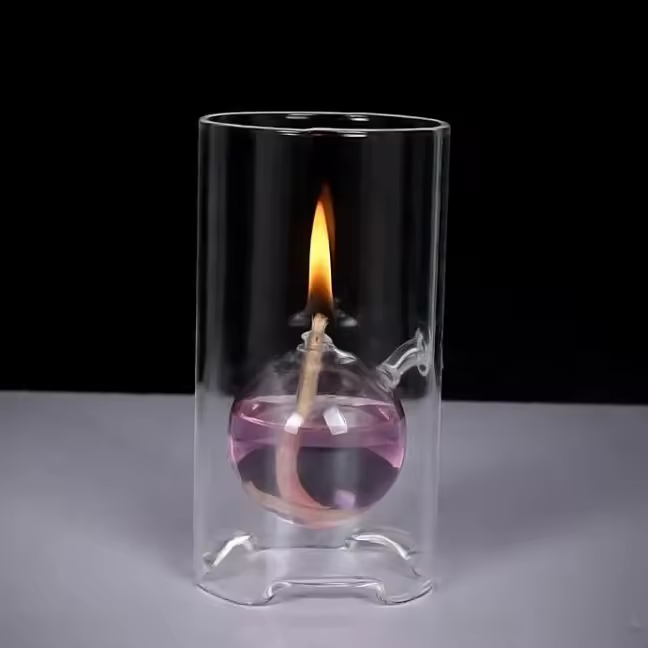 Hot Selling Cylinder Glass Candle Holder Wedding Decoration Candle Holder Glass Transparent Candle Holder