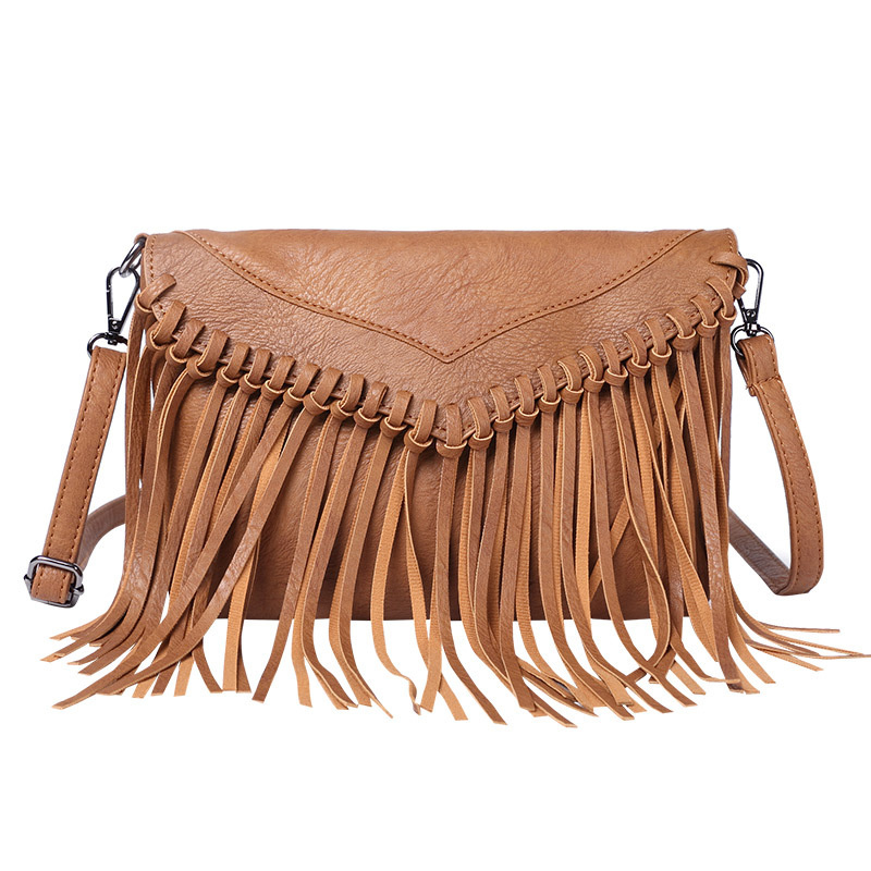 Factory Direct Supply Lady Classic Casual Tassel Shoulder Bag Crossbody Handbag