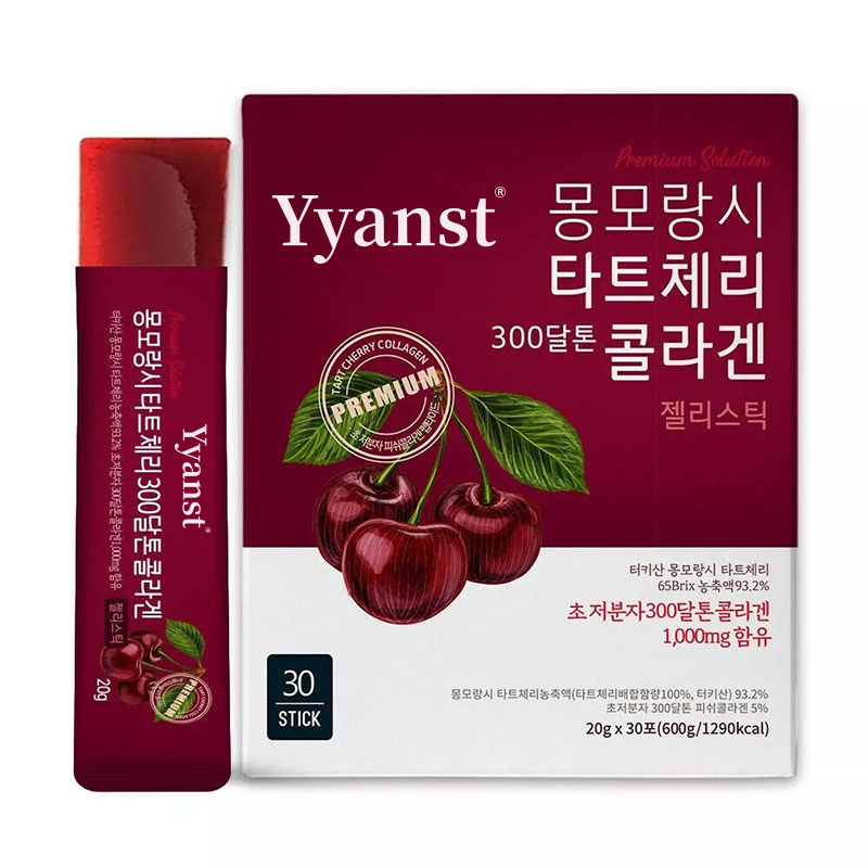 20g Tart Cherry Fish Collagen Peptide Jelly Stick for Skin Whitening