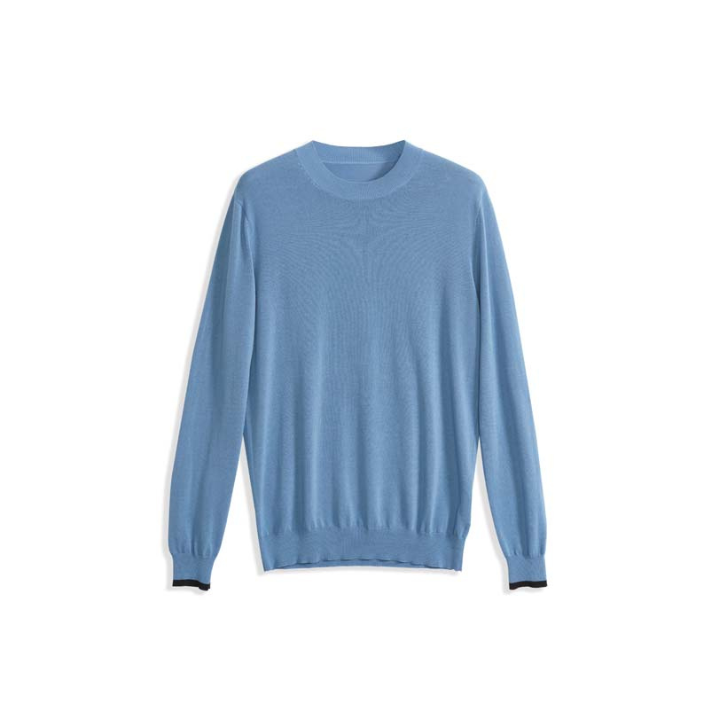 Men's Simple Temperament Sweater Cashmere, Long or Short Sleeve 2025 New Knitted Round Neck Sweater Ready to Ship