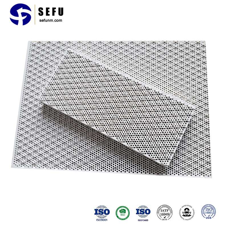 Sefu China Heating Plate Supplier Infrared Cooking Plate Honeycomb Ceramic Infrared Ceramic Plate for BBQ Gas Grill Burner