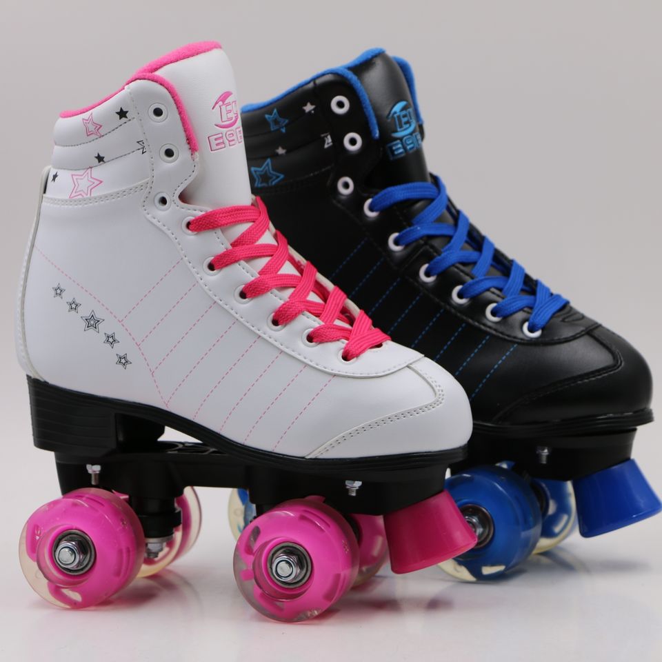 Hot Selling Wholesale Cheap Roller Skates 4 Wheel Roller Skating Shoes Woman Flashing Roller for Adult Broad Skate