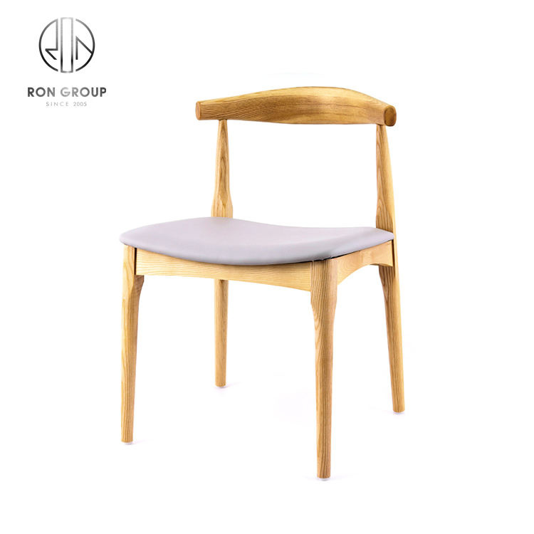 Nordic Simple Furniture Solid Wood Fabric Dining Room Chair