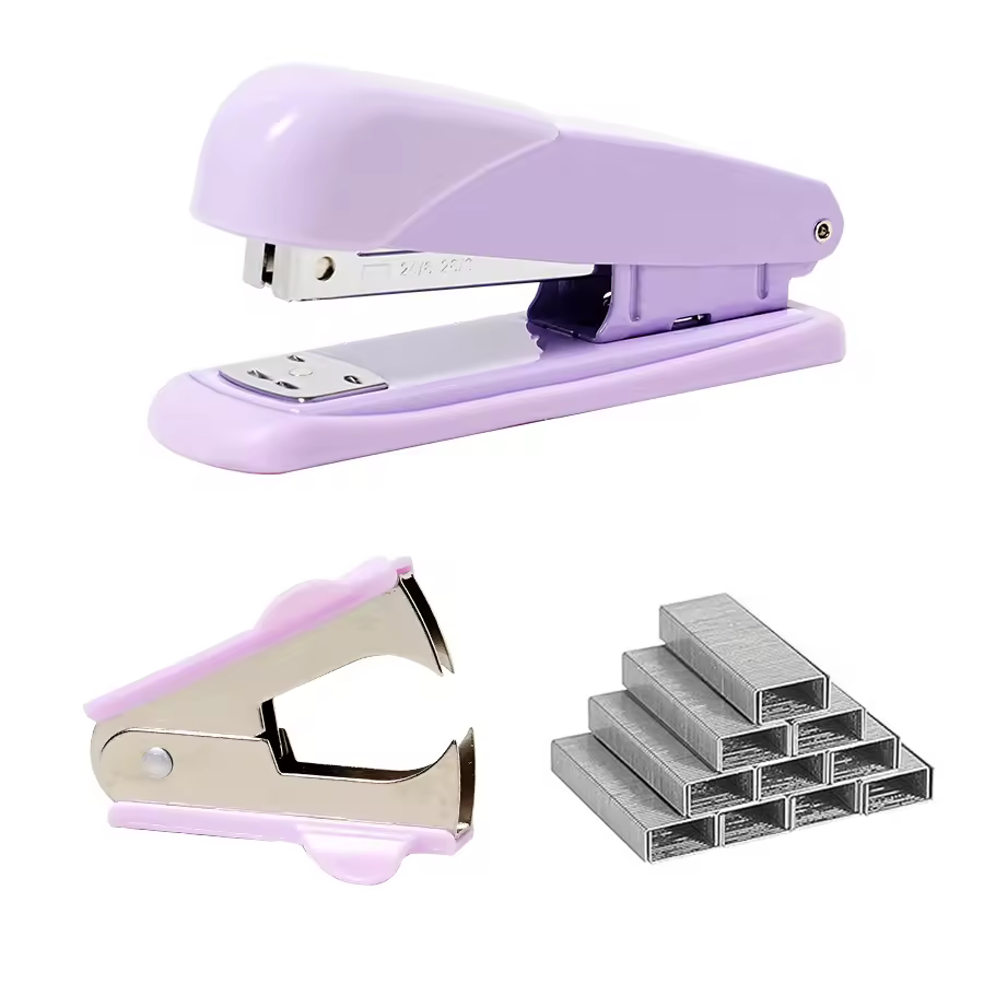 Classic #10 Stapler Standard 25 Sheets Paper Manual Stationery Set Metal Stapler with Staples