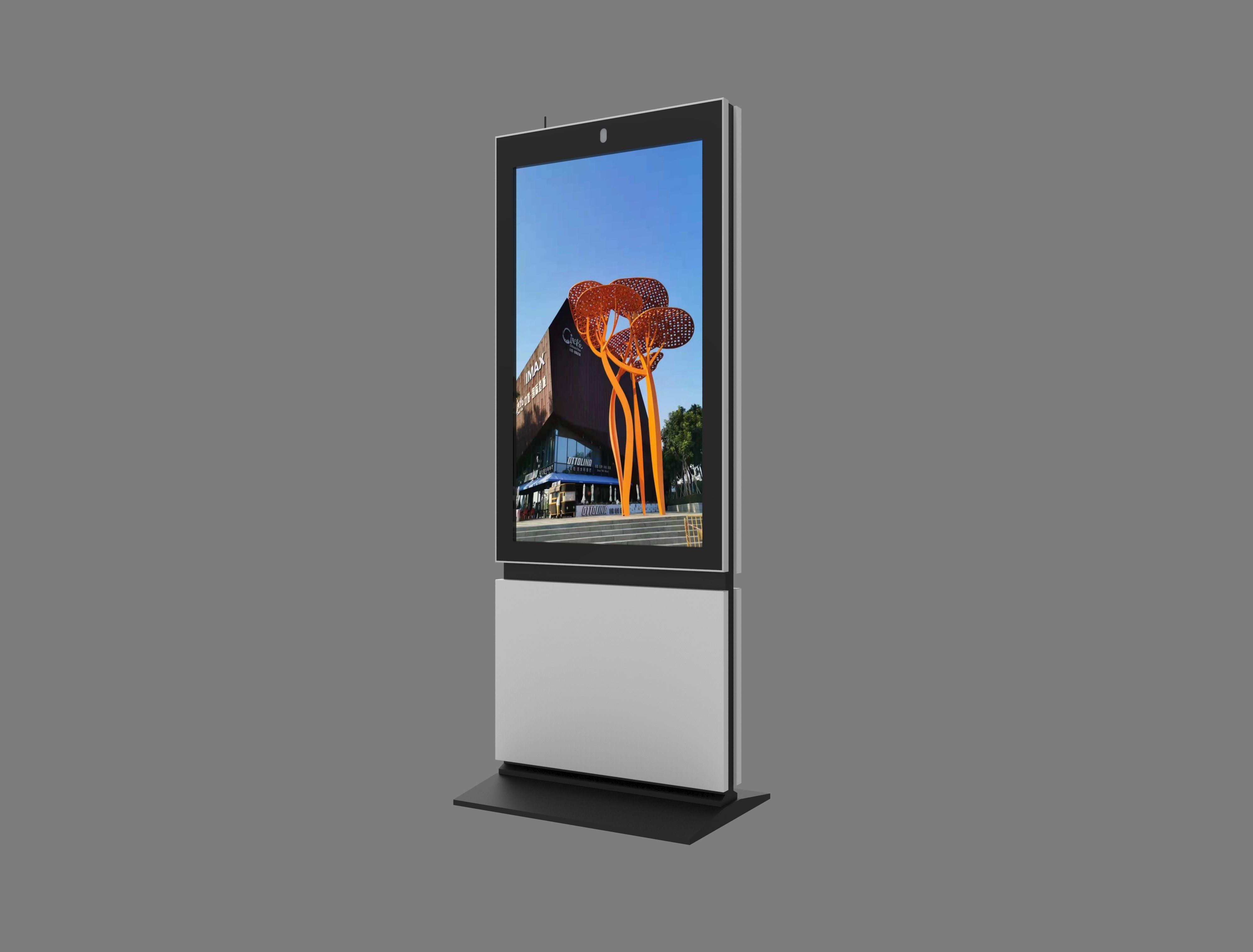 New 49inch Touch Screen Floor Standing Digital Signage Ultra Slim LCD Advertising Display