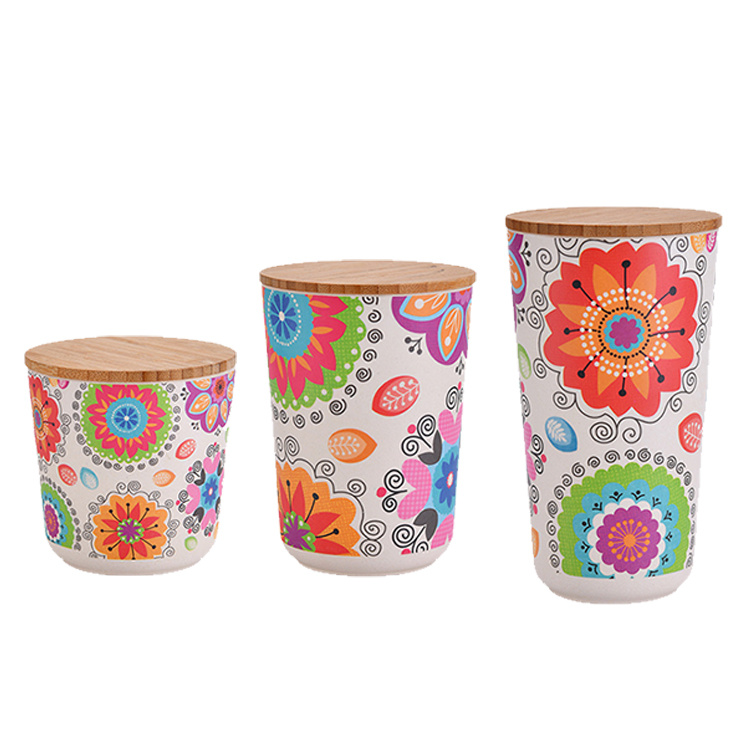 Kitchen Pantry Grain Tank Barrel Storage Tank Bamboo Fiber Storage Tank