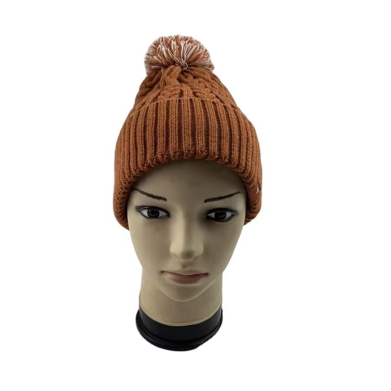 Acrylic Beanie Hat Unisex Winter Sports Knitted Toque Cap