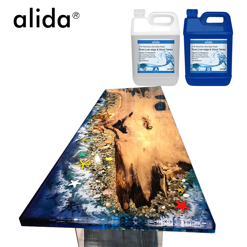 Wholesale 15 Gallon Kit Liquid Crystal Clear Ab Epoxy Resin for Table Art Crafts