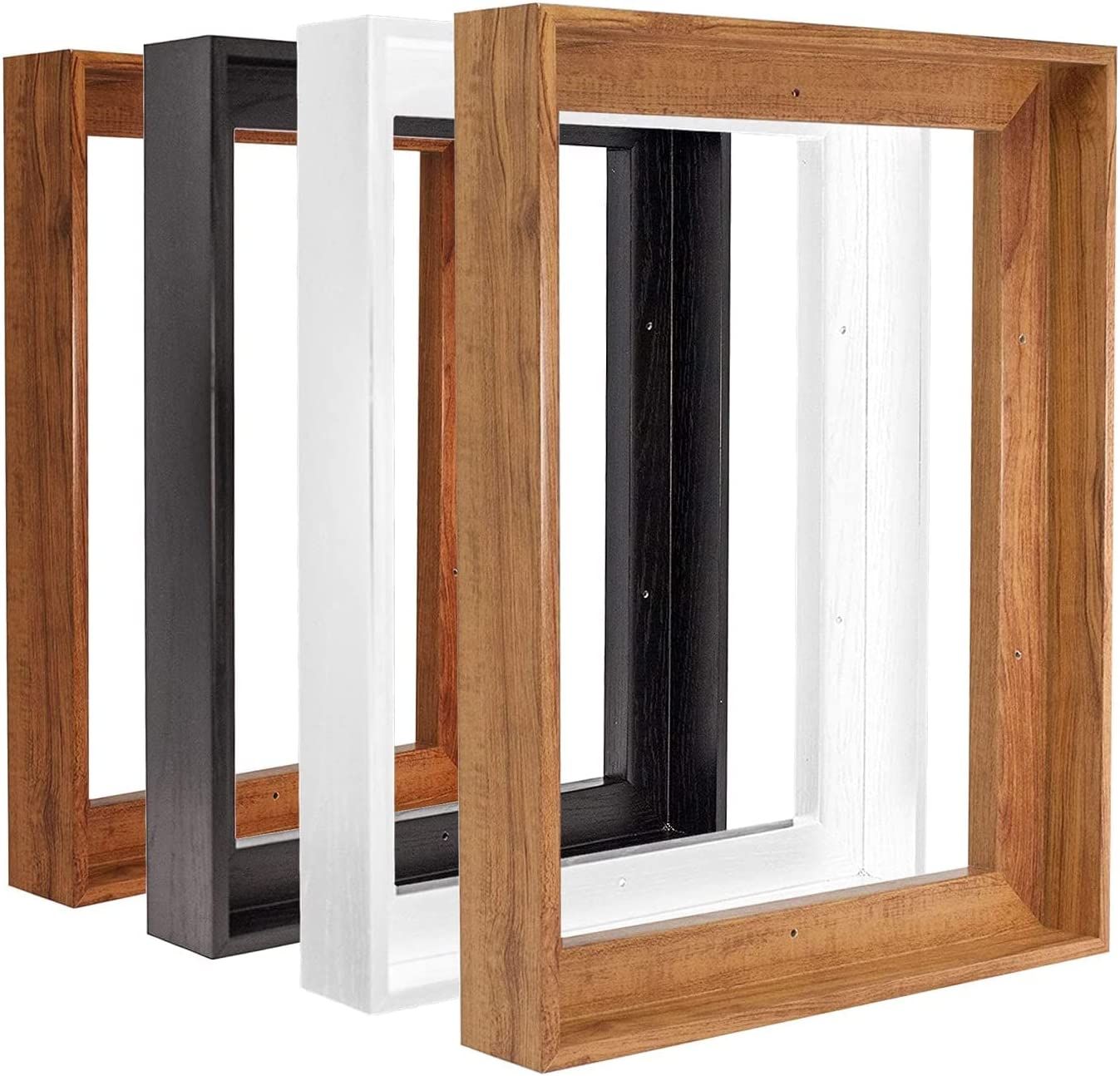 Wall Art Deco Modern White Natural Black L-Shape A4 11X14 12X16 12X18 Inch Floating Oil Paintings Canvas Frame