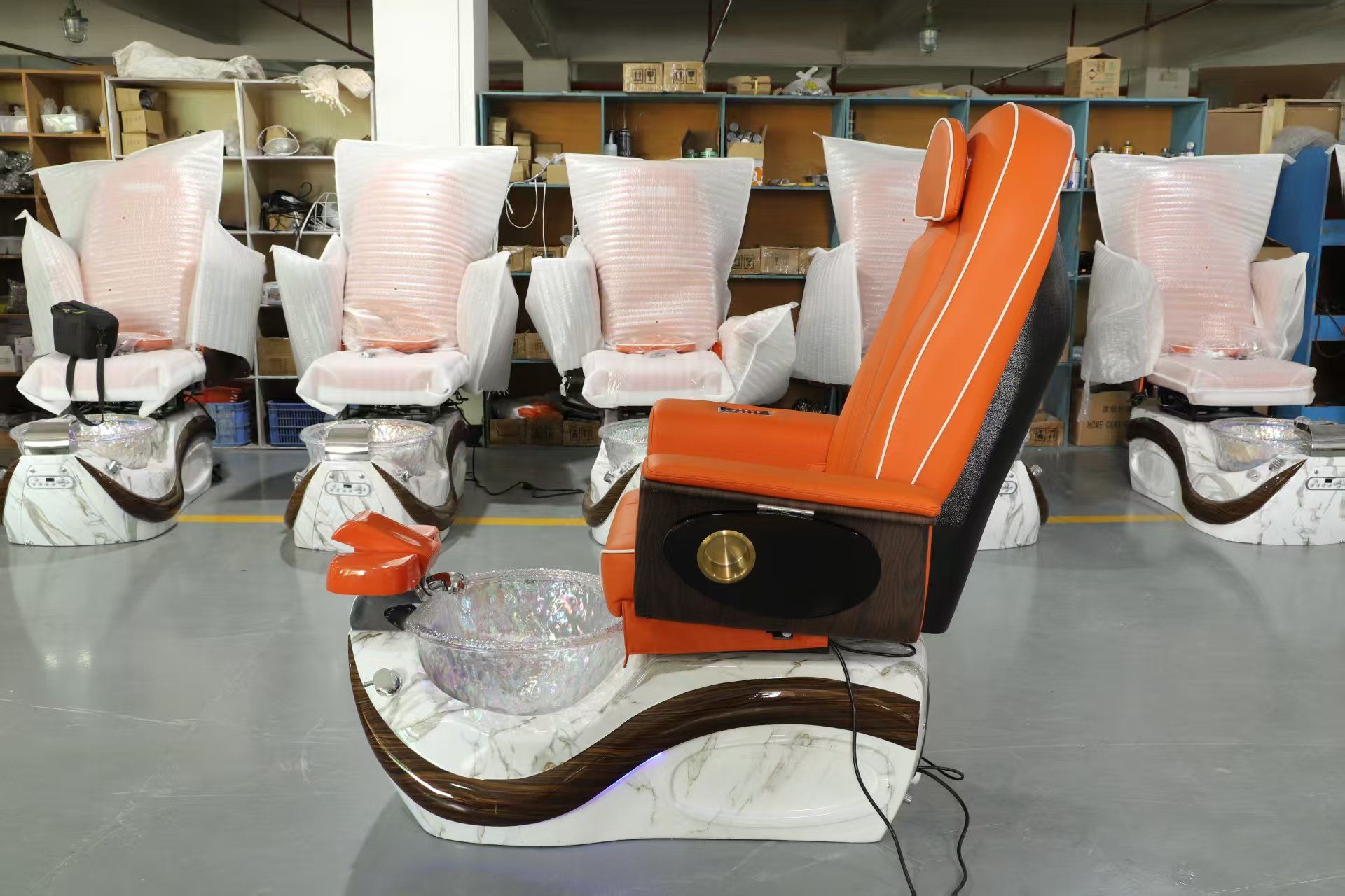 New Design Beauty Salon Foot SPA Massage Manicure Chair Electric Human Touch Massage Pedicure Chair with Jet Pump