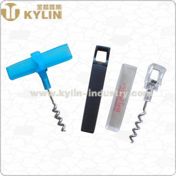 Portable Promotional Cheap Price Plastic Pen Holder Shape Wine Bottle Opener