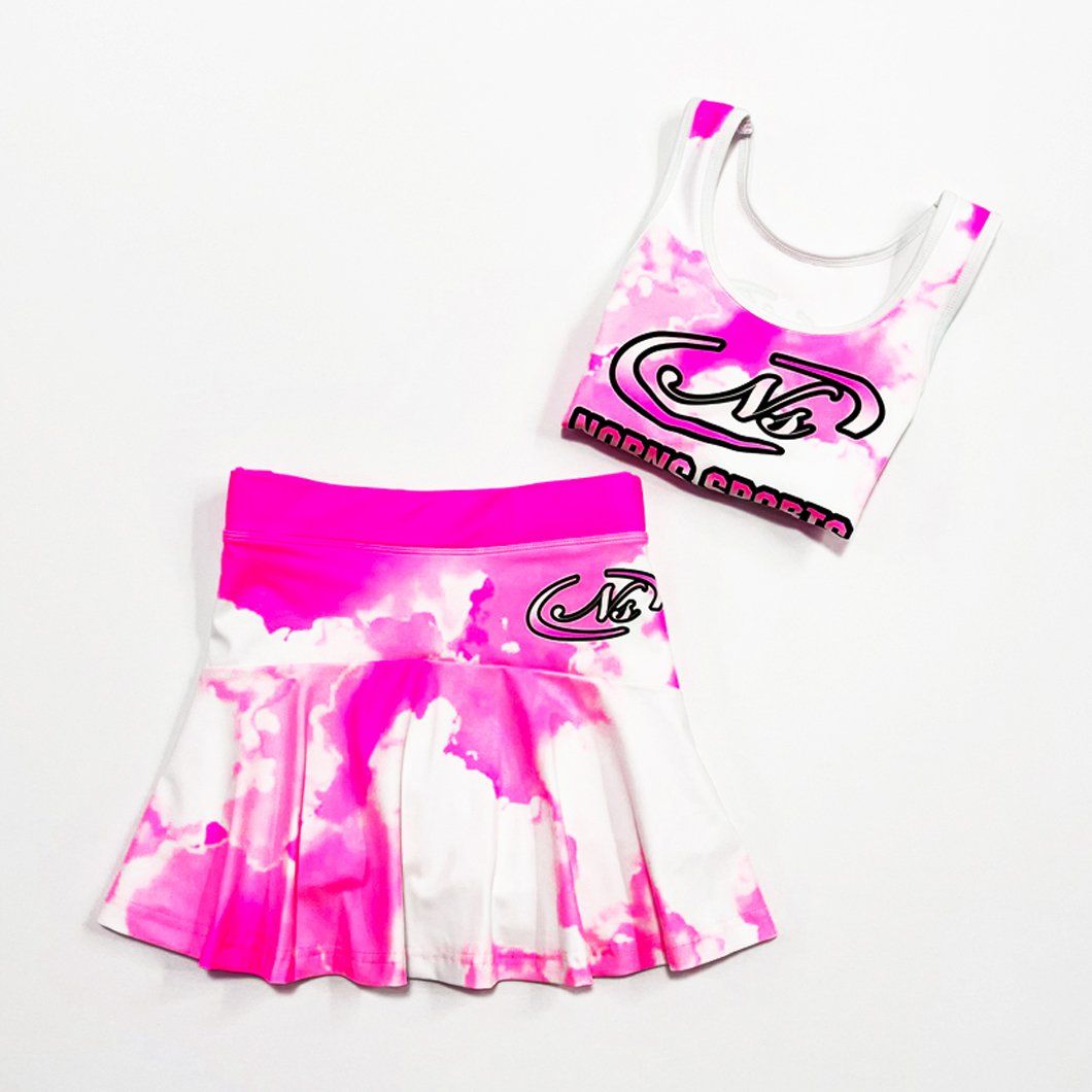 Wholesale Fashion High School Cheerleadering Uniforms Sublimation Printing Culotte Skirts