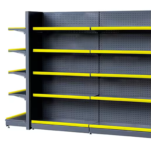 Single Double Display Shelves Grocery Price Cheap Supermarket Display Racks Light Duty Gondola Shelving