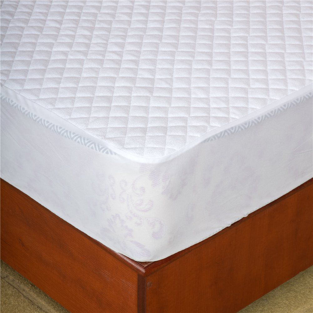 Wholesale Cheap High Quality Polyester Terry Mattress Protector Mattress Cover Pad Flat Fitted Sheet Noiseless